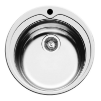 pyramis kiba round bowl sink with tap hole