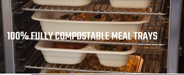 Fully Compostable Meal Trays