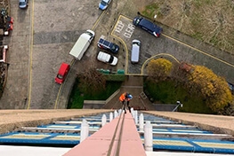 High Level Rope Access Cleaning