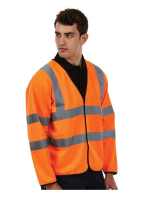 UC802 Uneek Long Sleeve Hi Viz Vest