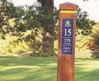 Single Post Tee Signs For Golf Clubs