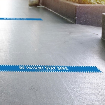 Social Distancing Rectangular Floor Stickers Yorkshire