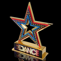Gold Plated Got to Dance Trophy