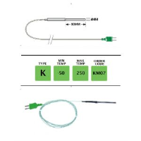 KM07-C K Type Immersion Probe with PTFE Fine Wire in Various Lengths