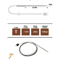 TP09 - T Type Oven Needle Probe 130 x 6mm with 2m SS cable