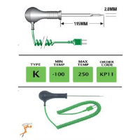 KP11 - K Type Reduced Tip Needle Probe 115mm x 2mm
