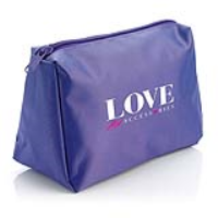 Purple Nylon Toiletry Bag