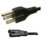 Figure 8 power cable 2pin USA figure eight