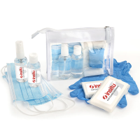 Back to Work PPE Kit in a Clear PVC White Trim Bag