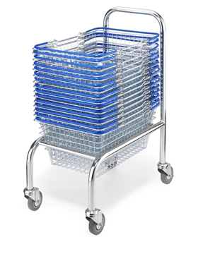 Mobile Basket Stack With Handle