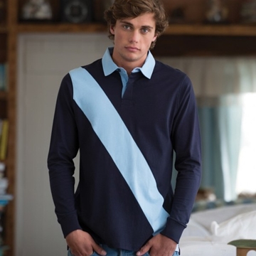 Front Row Diagonal Stripe House Rugby Shirt