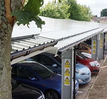 Lightweight Solar Carports UK