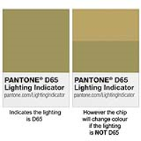 Pantone D65 Lighting Indicator Stickers