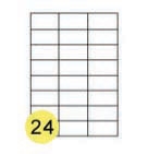 24 Labels/Sheet 70mm x 37mm A4 Sheet Label