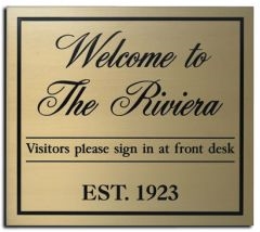 Supplier Of Brass Plaques