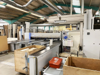 CNC Beam Panel Saws - Holzma Panel Sizing Line with Warehouse board storage and retrieval HPP 380/43/43 + TLF