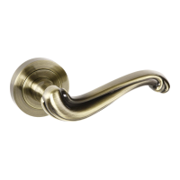 Atlantic Old English Colchester Door Handle on Rose Antique Brass