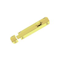 Carlisle Brass 100mm AQ Surface Door Bolt Polished Brass