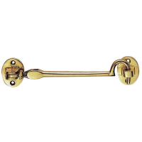 Carlisle Brass 152mm Silent Pattern Brass Cabin Hook Polished Brass