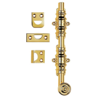Carlisle Brass 202mm Architectural Solid Brass Surface Bolt Polished Brass