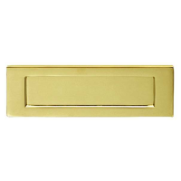 Carlisle Brass 254mm x 78mm (Contract) Plain Victorian Letter Plate Polished Brass
