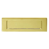 Carlisle Brass 276mm x 94mm Plain Victorian Letter Plate Polished Brass