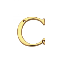Carlisle Brass 53mm 'C' Classic House Letter Polished Brass