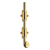 Carlisle Brass 610mm Solid Brass Dutch Door Bolt Polished Brass