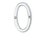 Carlisle Brass 76mm '0' Classic House Number Polished Chrome