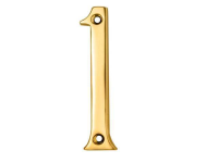 Carlisle Brass 76mm '1' Classic House Number Polished Brass