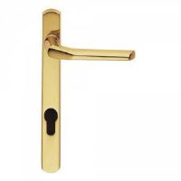 Carlisle Brass 92mm Centres Straight Narrow UPVC Door Handle Polished Brass