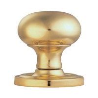 Carlisle Brass Concealed Fix Mushroom Door Knob on Rose Polished Brass