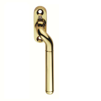 Carlisle Brass Cranked Locking Right Hand Espagnolette Handle Polished Brass