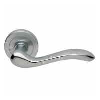 Carlisle Brass Designer Range Apollo Door Handle on Rose Satin Chrome