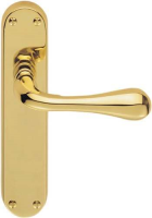 Carlisle Brass Designer Range Astro Door Handle on Latch Plate Polished Brass