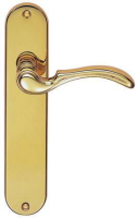 Carlisle Brass Designer Range Bona Door Handle on Latch Plate Polished Brass
