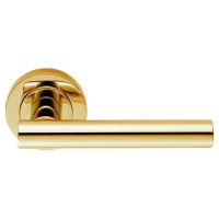 Carlisle Brass Designer Range Calla Door Handle on Rose Polished Brass