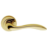 Carlisle Brass Designer Range Giava Door Handle on Rose Polished Brass