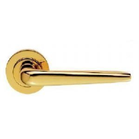 Carlisle Brass Designer Range Petra  Door Handle on Rose Polished Brass