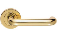 Carlisle Brass Designer Range Studio H Door Handle on Rose Polished Brass