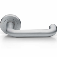 Carlisle Brass Designer Range Studio H Door Handle on Rose Satin Chrome