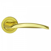 Carlisle Brass Designer Range Wind Door Handle on Rose Polished Brass