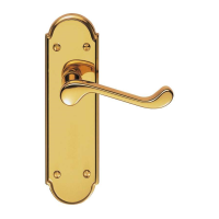 Carlisle Brass Garrick Door Handle on Latch Plate Polished Brass
