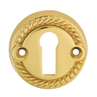 Carlisle Brass Georgian Standard Escutcheon Polished Brass 