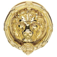 Carlisle Brass Large Lion Head Knocker Polished Brass
