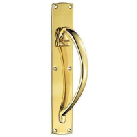Carlisle Brass Large Right Hand Pull Handle Polished Brass