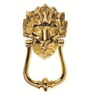 Carlisle Brass Lion Head No.10 Door Knocker Polished Brass