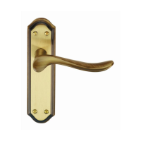 Carlisle Brass Lytham Suite Door Handle on Latch Plate Florentine Bronze