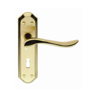 Carlisle Brass Lytham Suite Door Handle on Lock Plate Dual Brass