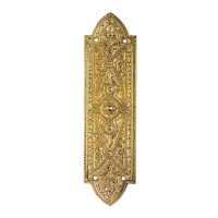 Carlisle Brass Old English Finger Plate Polished Brass